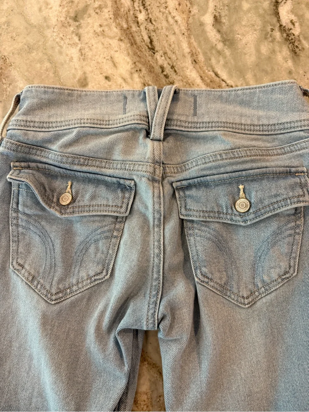 Hollister Light Blue Low Rise Boot Cut Women's Jeans Size 00 W24